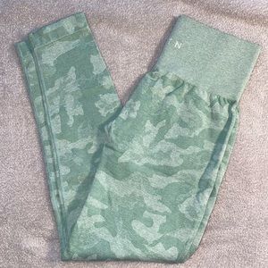Sage green NVGTN camo leggings